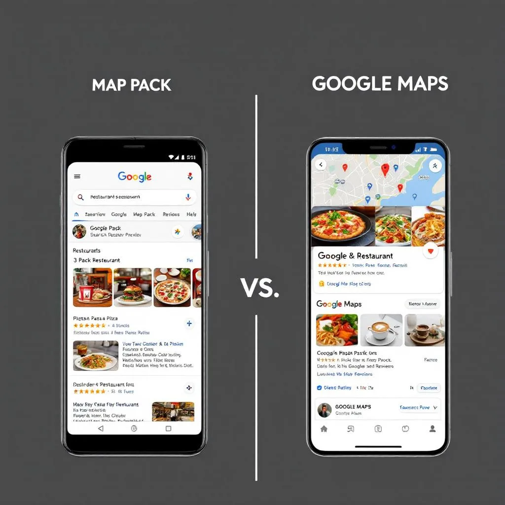 Google Map Pack vs Google Maps