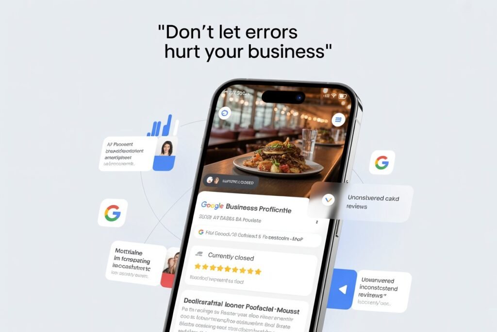 Errores Comunes en Google Business Profile para Restaurantes que Están Matando tu Negocio