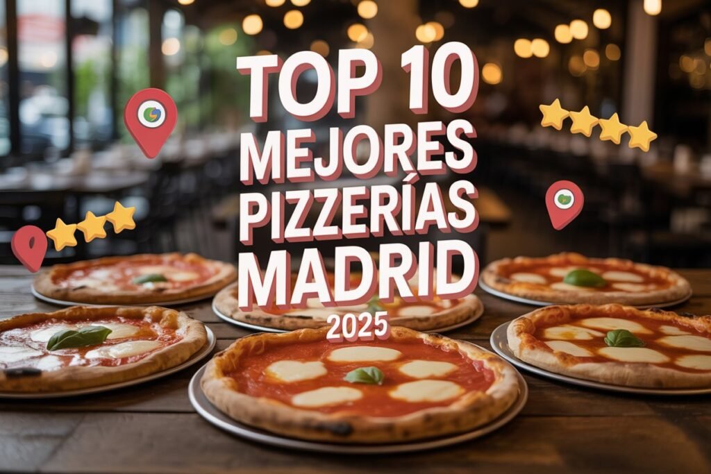 10 Mejores Pizzerías de Madrid según Reseñas Positivas en Google Maps